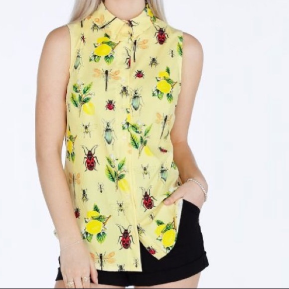 Blackmilk Tops - NWT Blackmilk Bugs and Lemon BT shirt XL